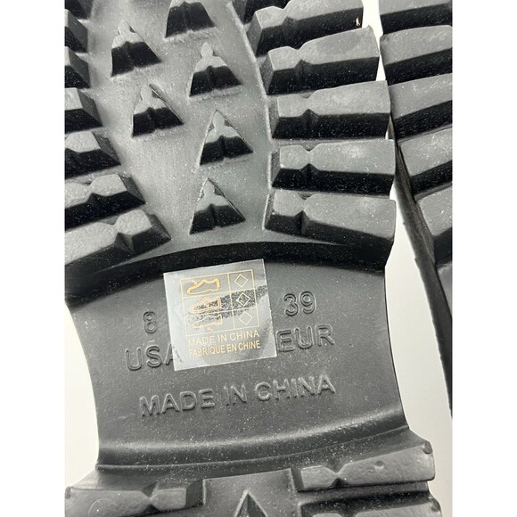 Jeffrey Campbell Bae Platform Mules Size 8 Black Slip On Chunky Clog - Picture 13 of 13